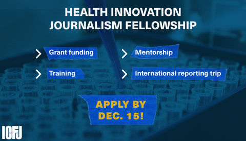 Health Innovation Journalism Fellowship Offers Opportunity for Passionate Journalists… See How to apply