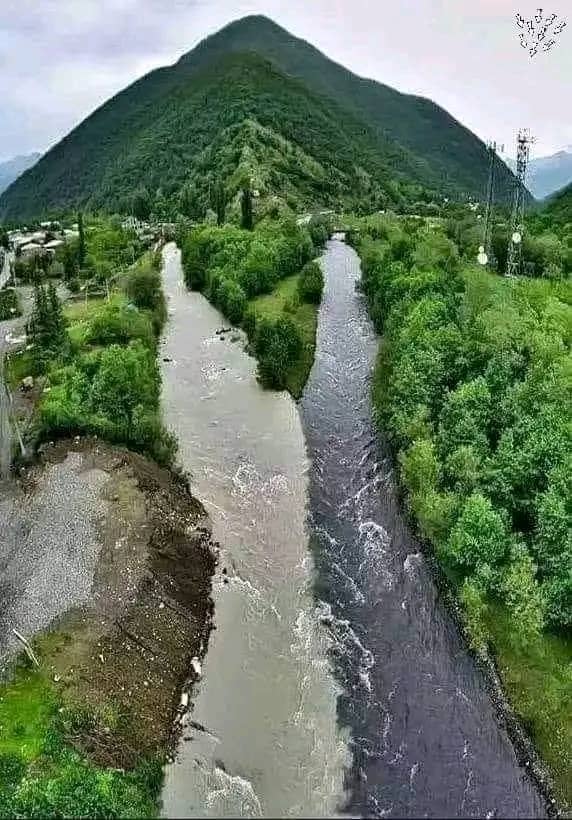 The Captivating Confluence of Georgia’s White and Black Aragvi Rivers