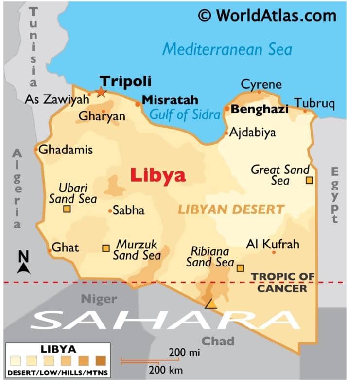 Libya: Embraced by Six Neighboring Nations